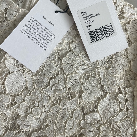 NWT Ganni JEROME LACE dress size 36 - Picture 5 of 12